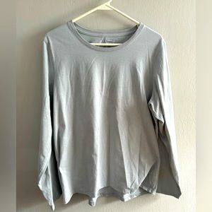 L.L. Bean No Fly Zone Long Sleeve Top Tee Womens XL Cotton Crew Neck